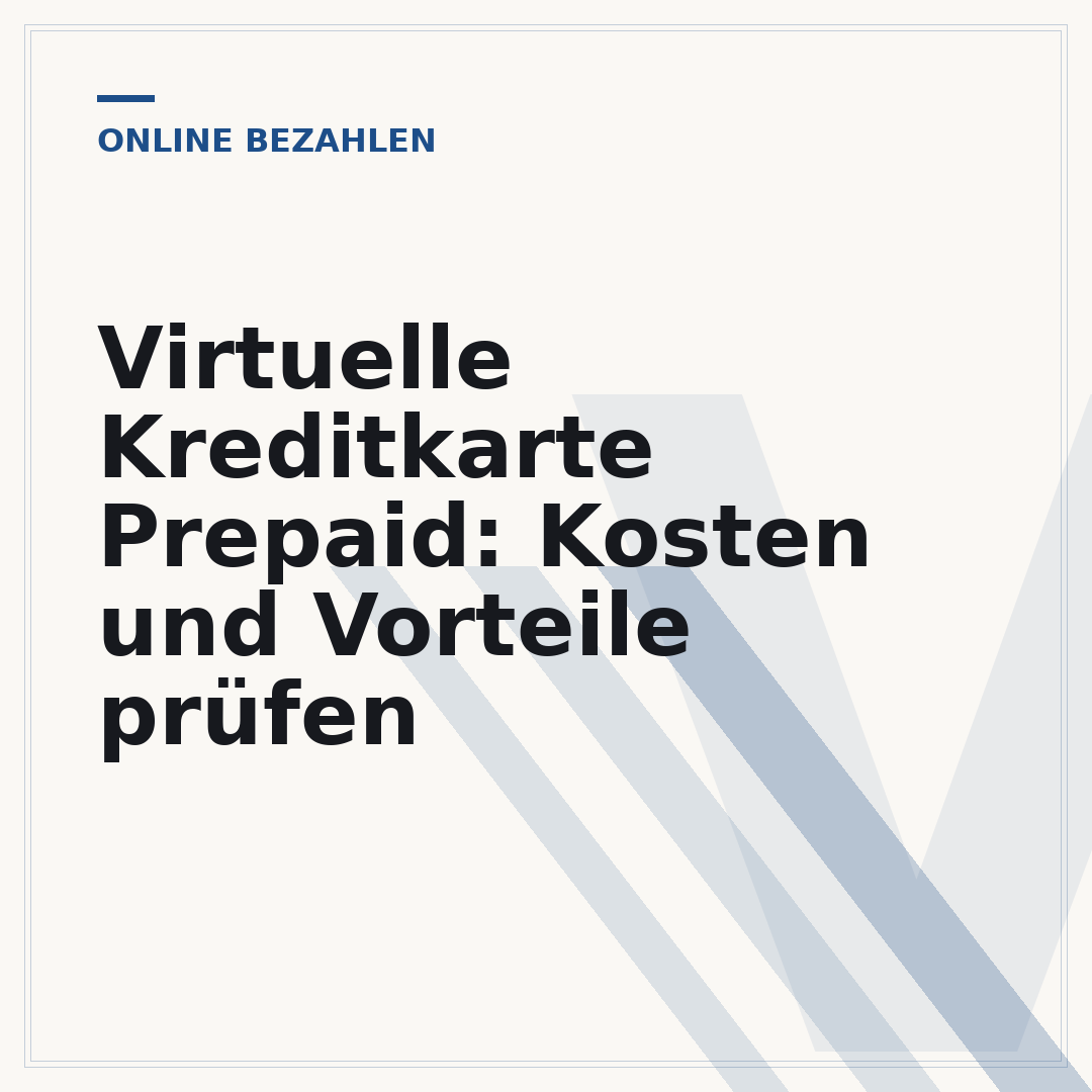 Virtuelle Kreditkarte Prepaid: Kosten und Vorteile prüfen