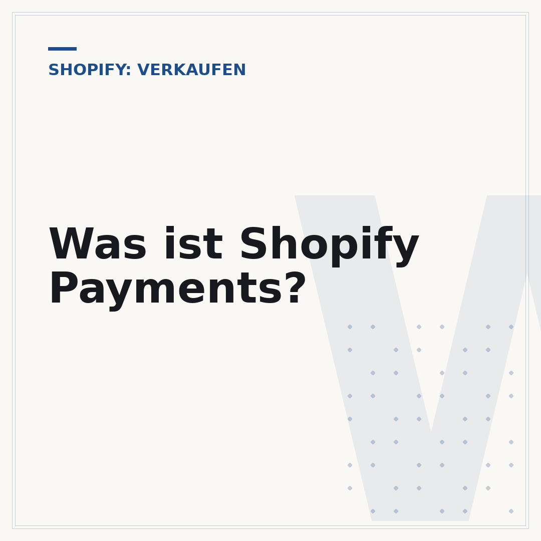 Was ist Shopify Payments?
