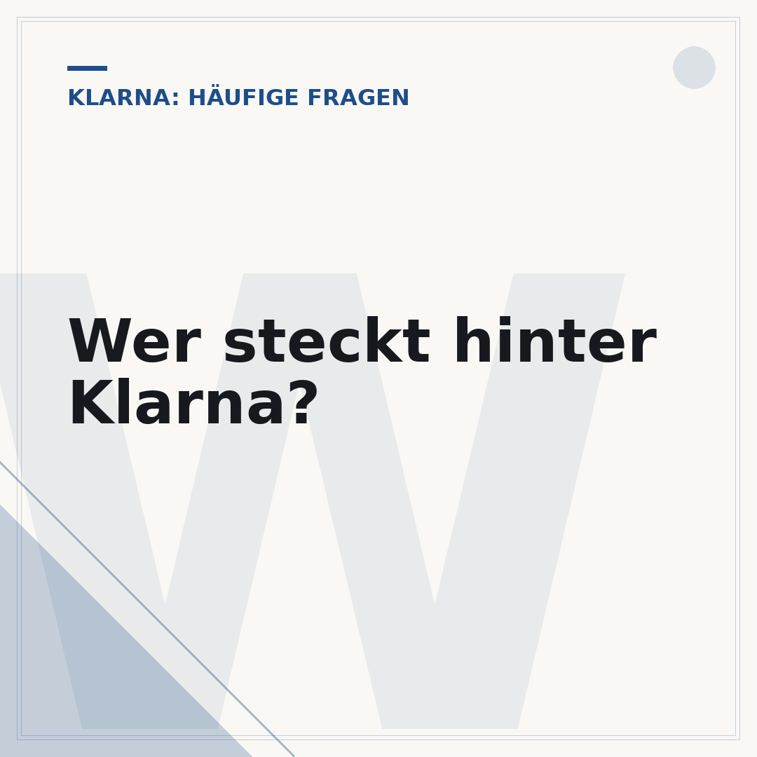 Wer steckt hinter Klarna?