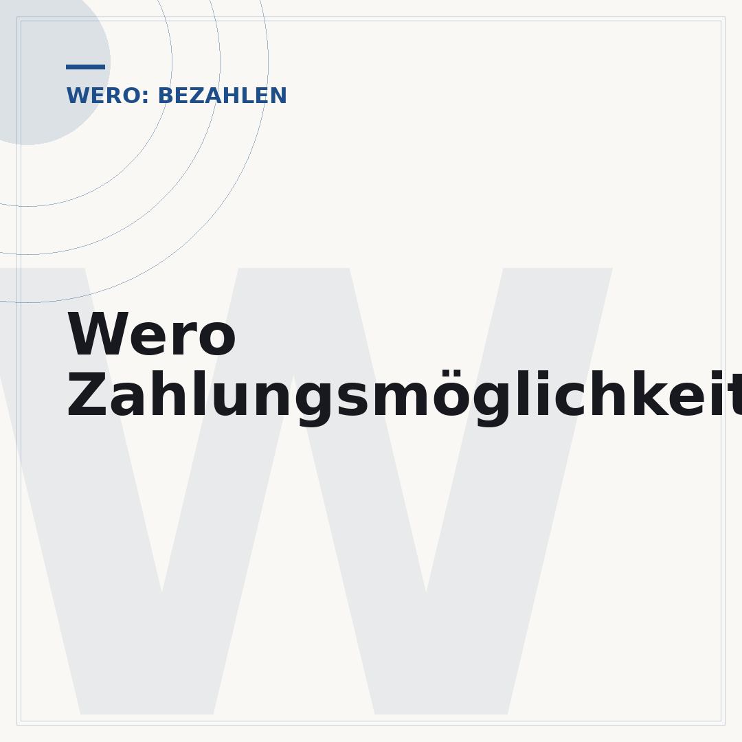 Wero Zahlungsmöglichkeiten