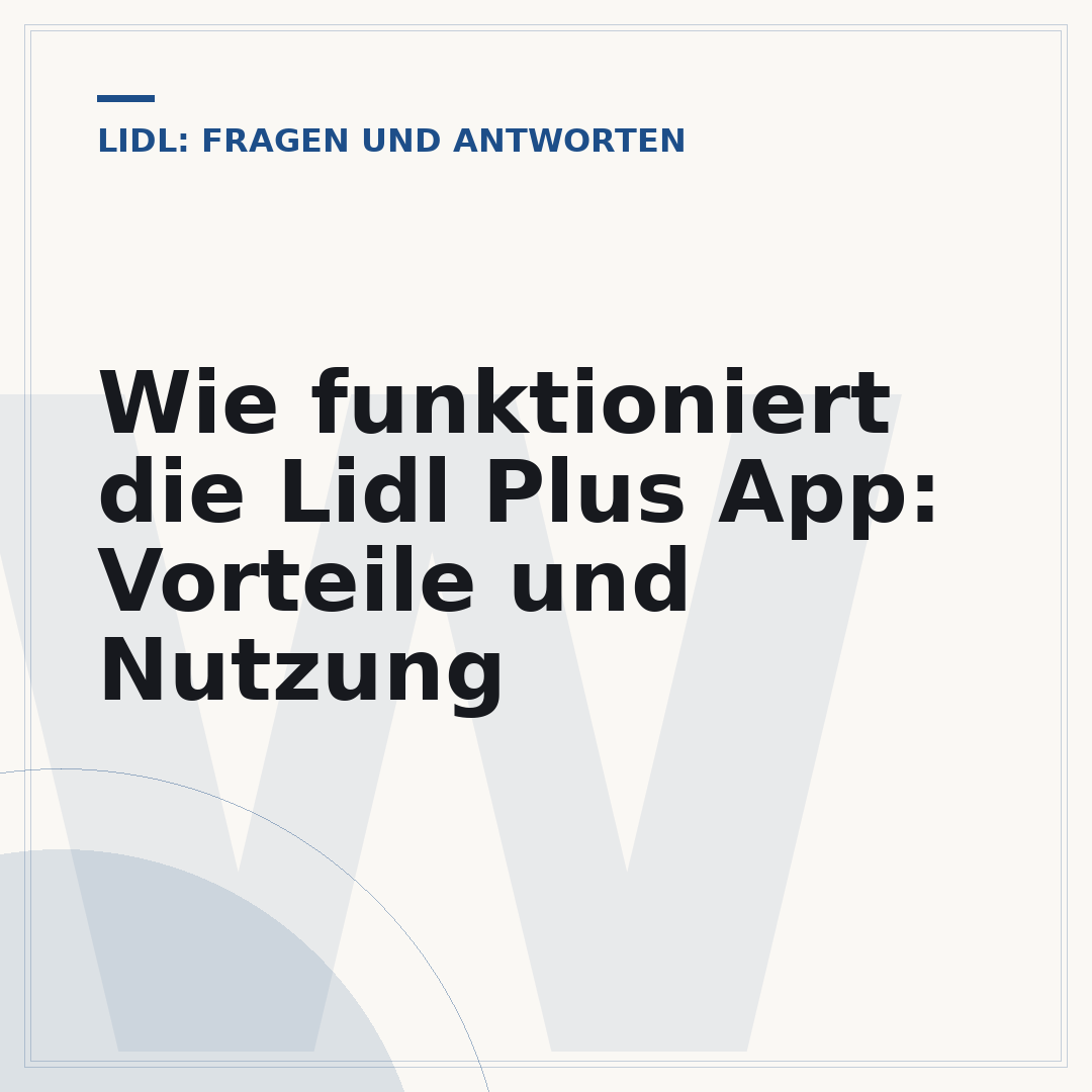 Wie funktioniert die Lidl Plus App: Vorteile und Nutzung