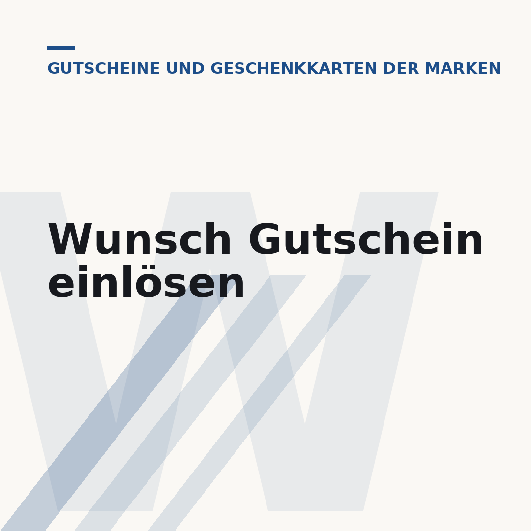 Wunsch Gutschein einlösen